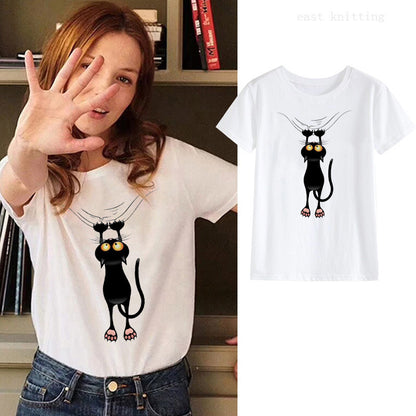 black cat ladies T-shirt