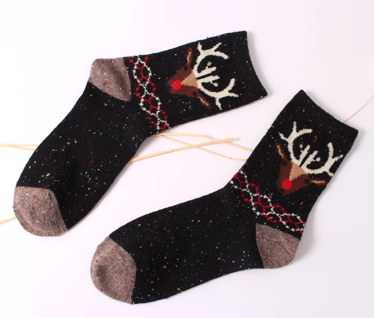 Cute Cartoon Warm Sen Elk Elephant Tube Socks