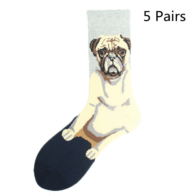 Fashion Printed Cotton Socks For Lovers