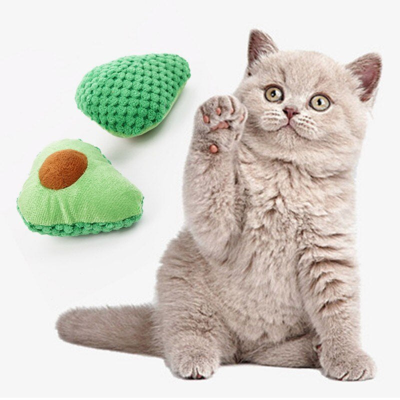 Cat toy paper rope green cactus