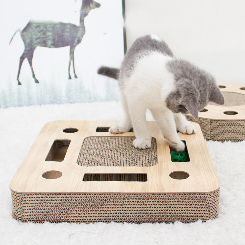 Corrugated Cat Amused Turntable Creative Toy