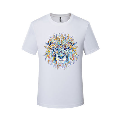 Cute Pet Series Lion Couple T-Shirt