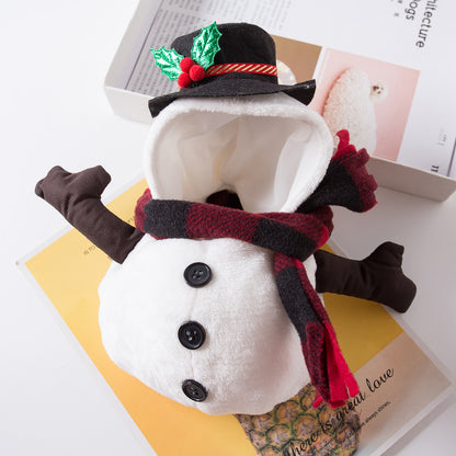 Christmas Pet Funny Clothes Snowman Pet Costume