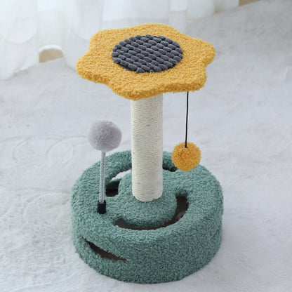 Cat Tree Multifunctional Scraping Rod Cat Teasing Pet Toy