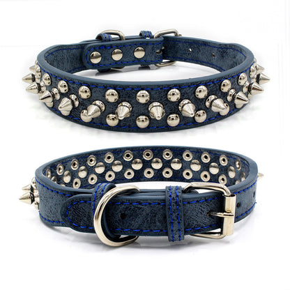 Rivet pet collar