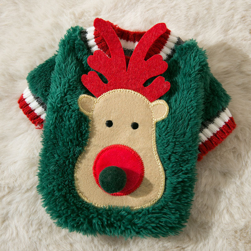 Christmas Autumn And Winter Clothes Puppy Dog Clothes