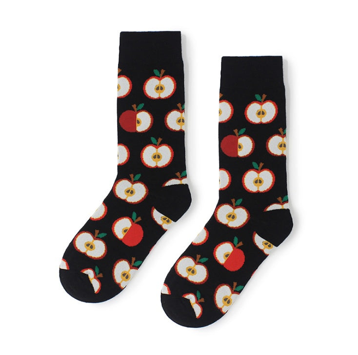 Food series couple socks creative cotton socks