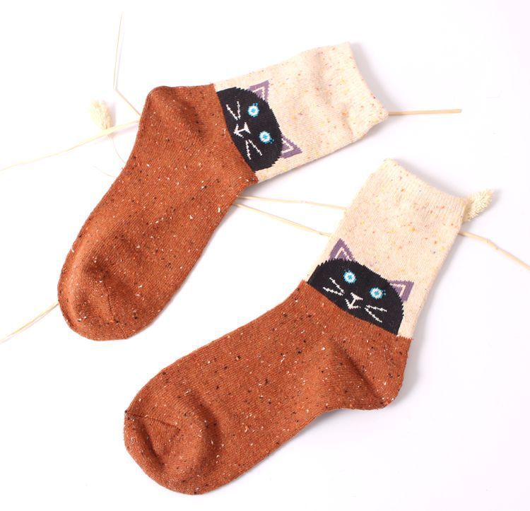 Cute Cartoon Warm Sen Elk Elephant Tube Socks