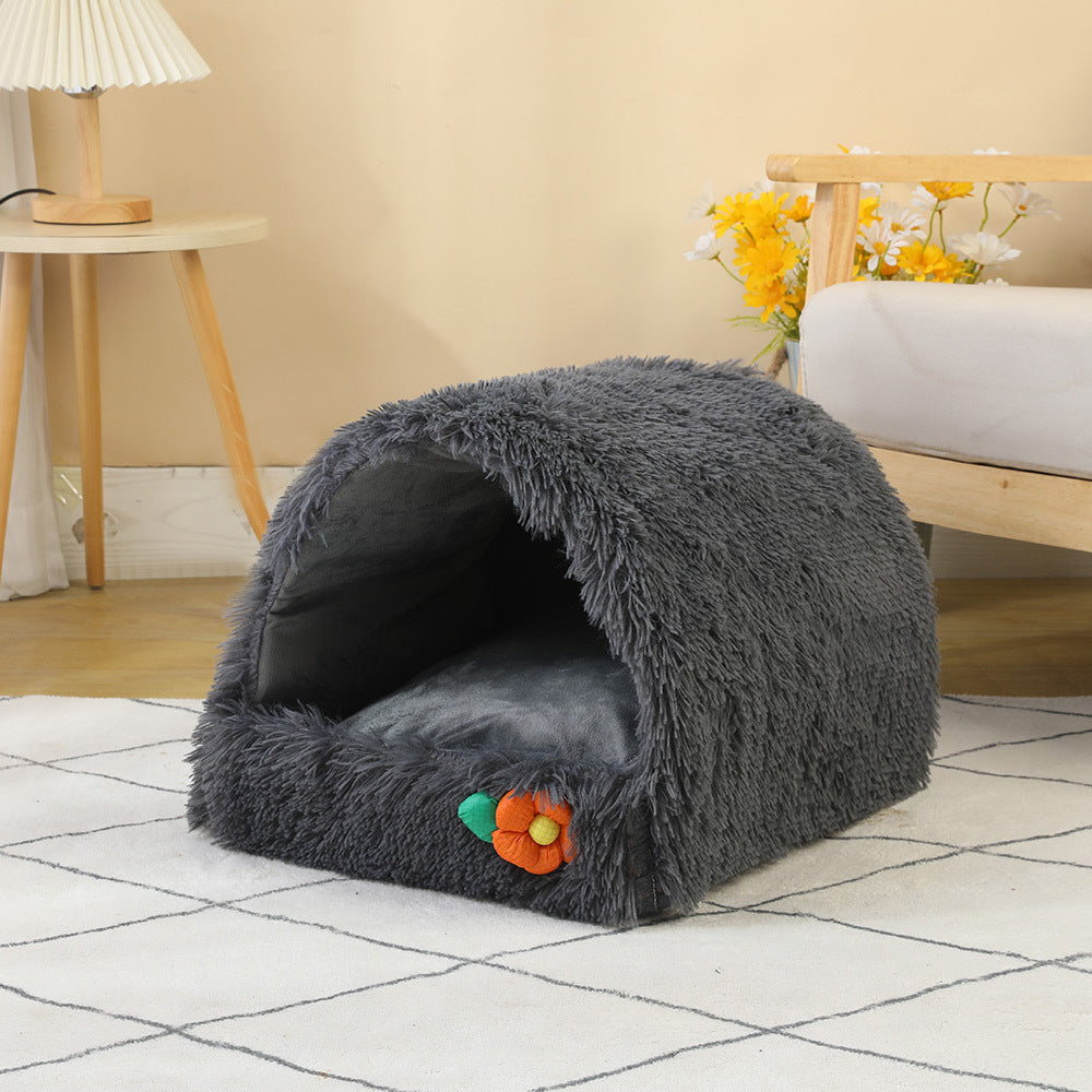 Cat Nest Semi-closed Warm House Can Be Compressed