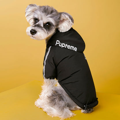 Winter Dog Clothing Plus Velvet Thick Jacket