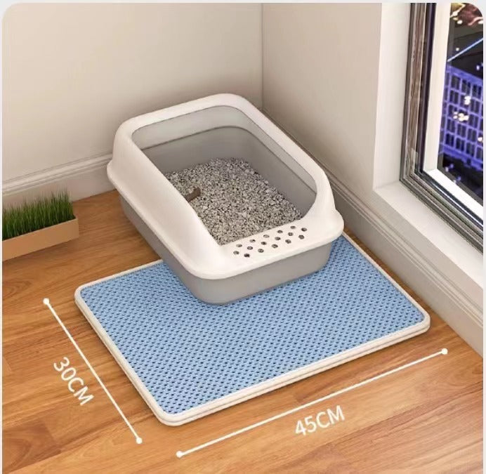 Cat Litter Mat Double Layer Filter Anti-bring Out