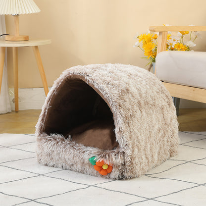 Cat Nest Semi-closed Warm House Can Be Compressed