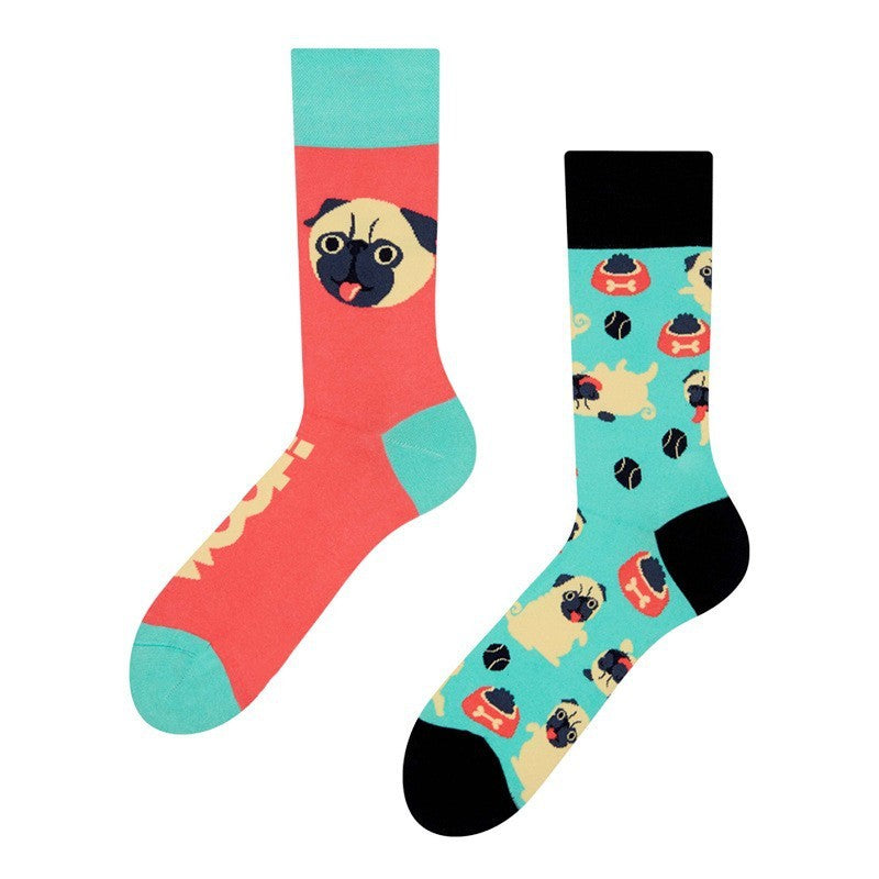 Animal Fun Jacquard Trendy Socks Men And Women