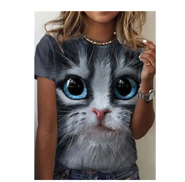 Fashion Cat Printing Women&