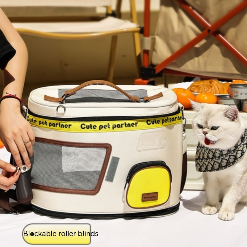 Space Capsule Cat Cage Breathable Portable Large Capacity Pet Bag