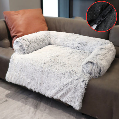 Removable Pet Dog Mat Sofa Dog Bed Soft Pad Blanket Cushion Home Washable Rug Warm Cat Bed Mat For Couches Car Floor Protector