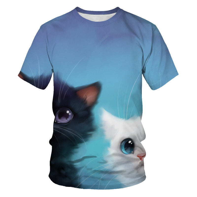 Cat Pattern 3D Digital Printing Men&