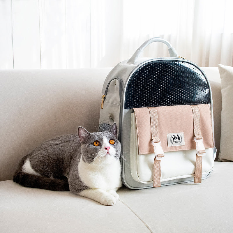 Portable And Foldable Large-capacity Cat And Dog Backpack