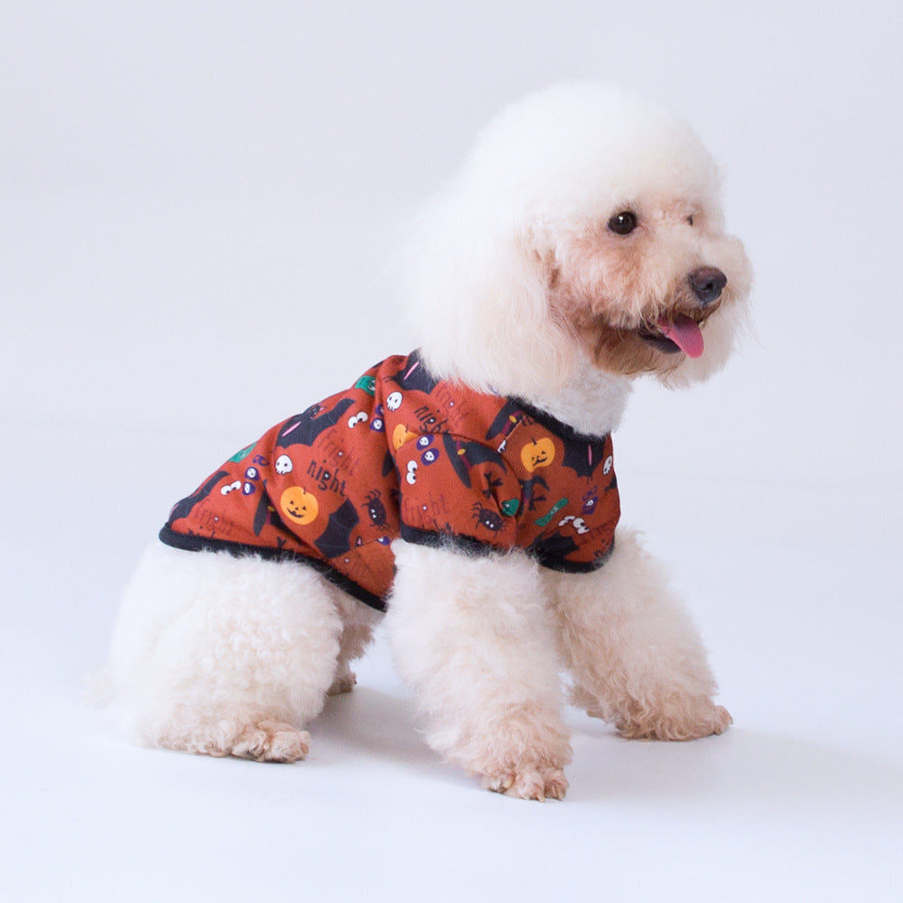 Fashionable And Simple Halloween Cat Pet Clothes