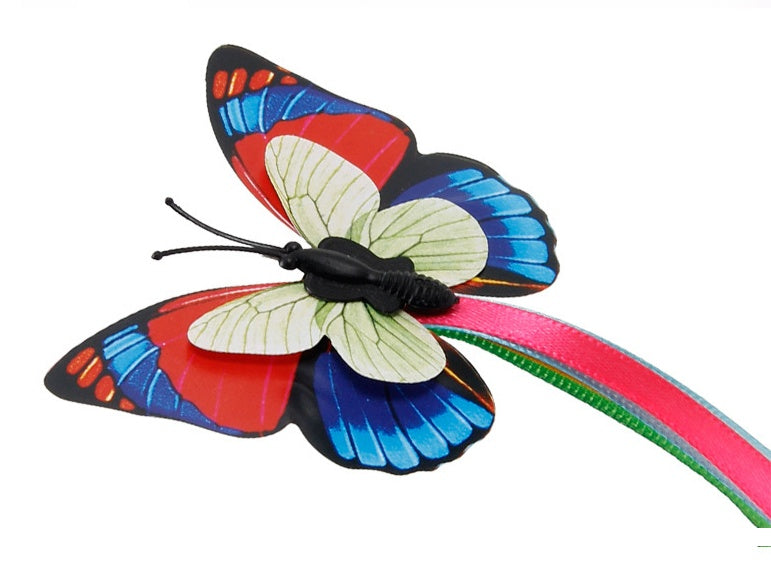 Auto-rotating Flashing Butterfly Cat Pet Device Interactive Cat Toy