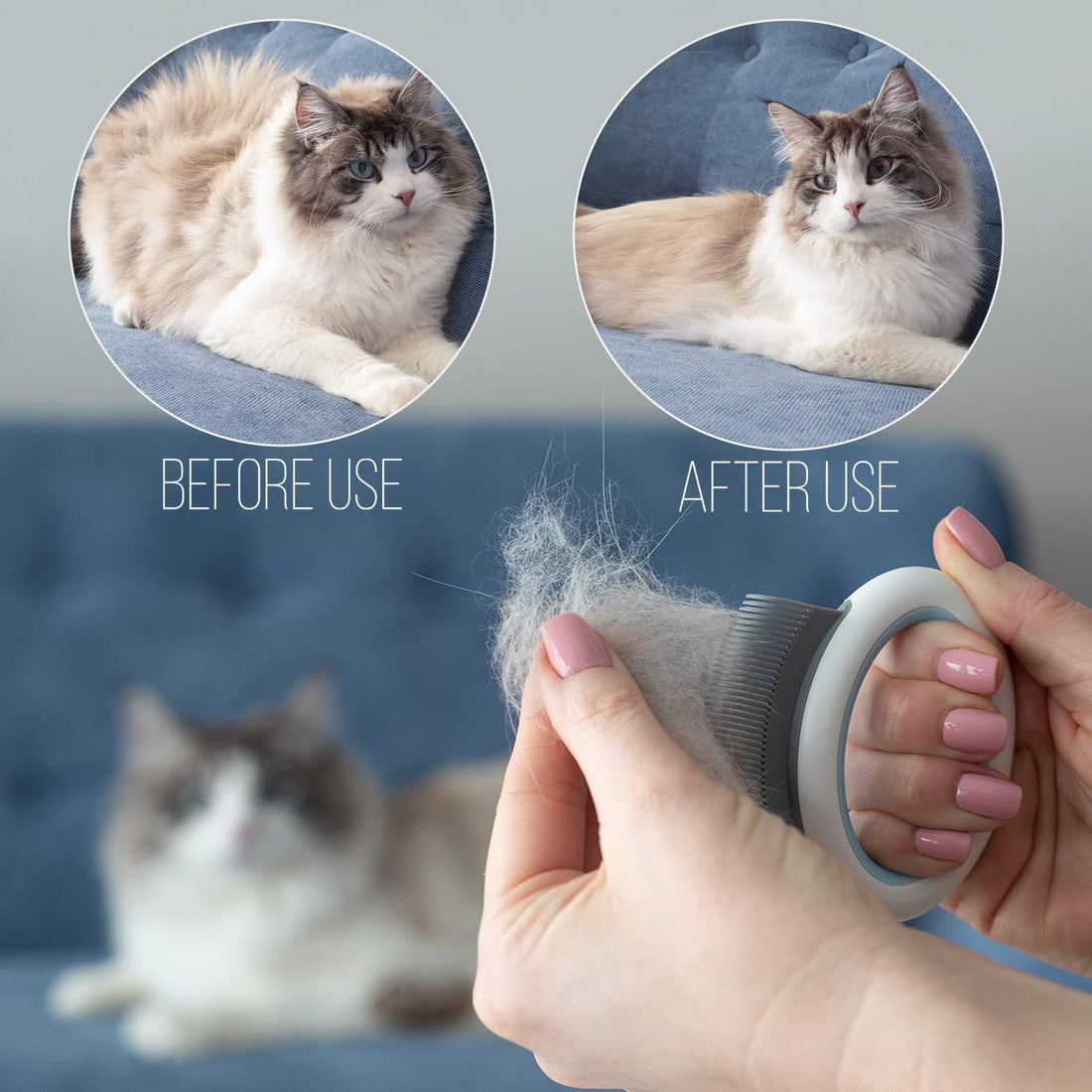 Pet Comb Effective Grooming Deshedding Dematting Tool For Your Cat&