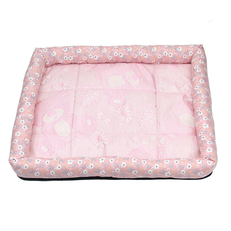 Summer Pet Ice Mat Dog Ice Silk Mat Mat Cool Summer Breathable Cat Pet Pet Square Bed