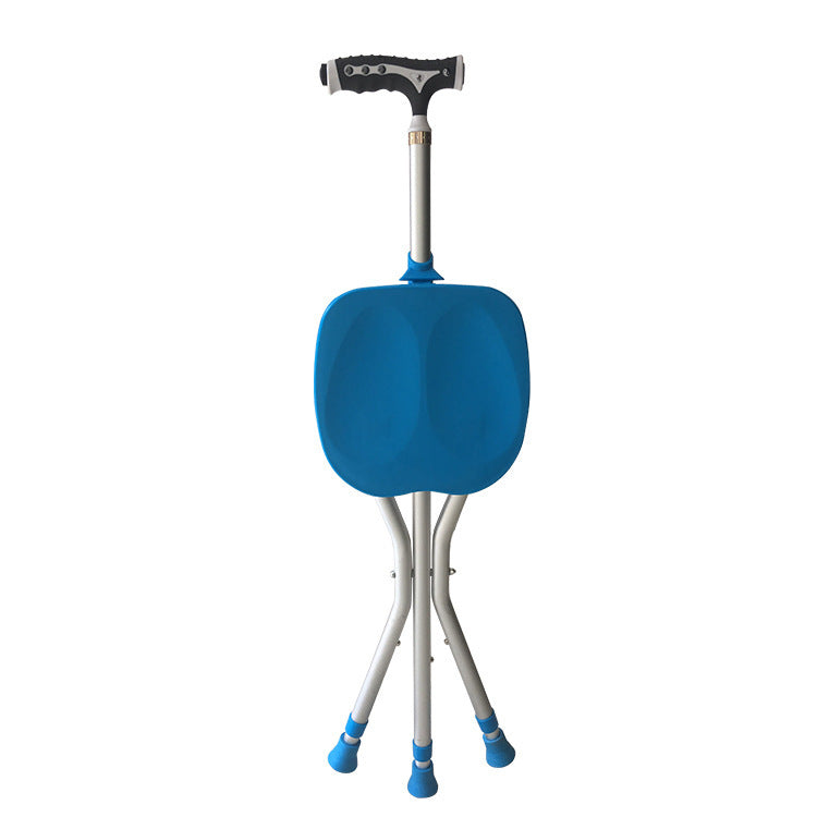 Aluminum Alloy Walking Stick Folding Crutch Stool