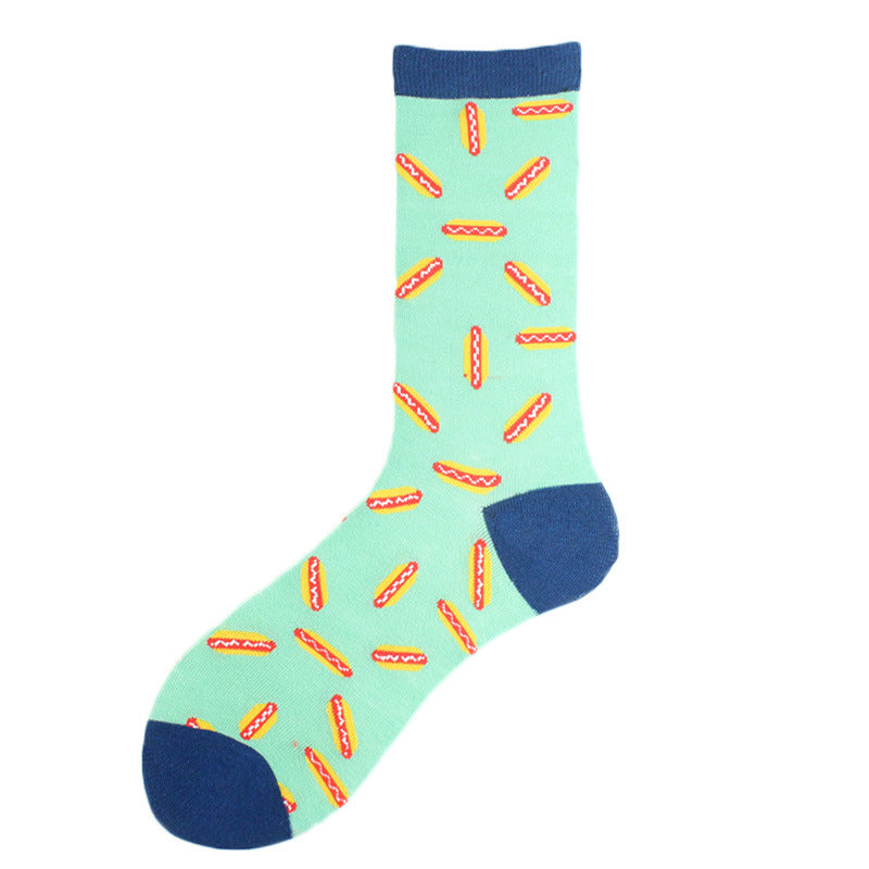 Fashion Printed Cotton Socks For Lovers