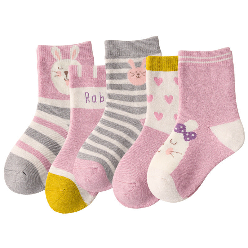 Fashion Thick Terry Socks Cartoon Casual Baby Socks