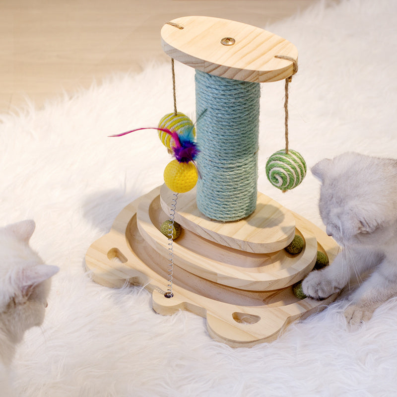 Cat Scratcher Interactive Maze Ball Toy