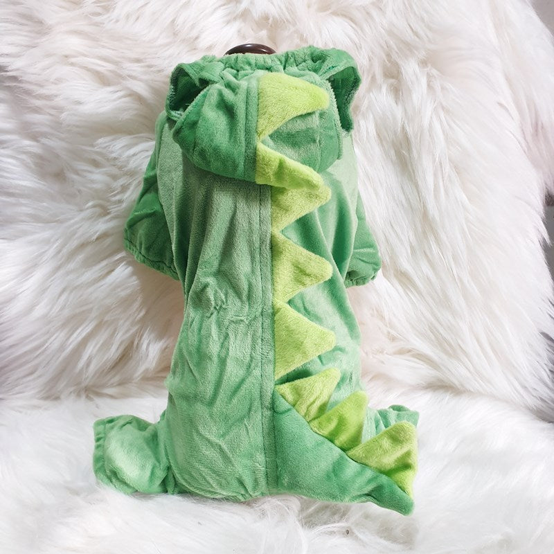 Pet Dog Funny Halloween Dinosaur Transformation Costume