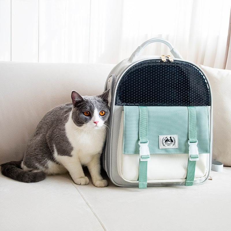 Portable And Foldable Large-capacity Cat And Dog Backpack