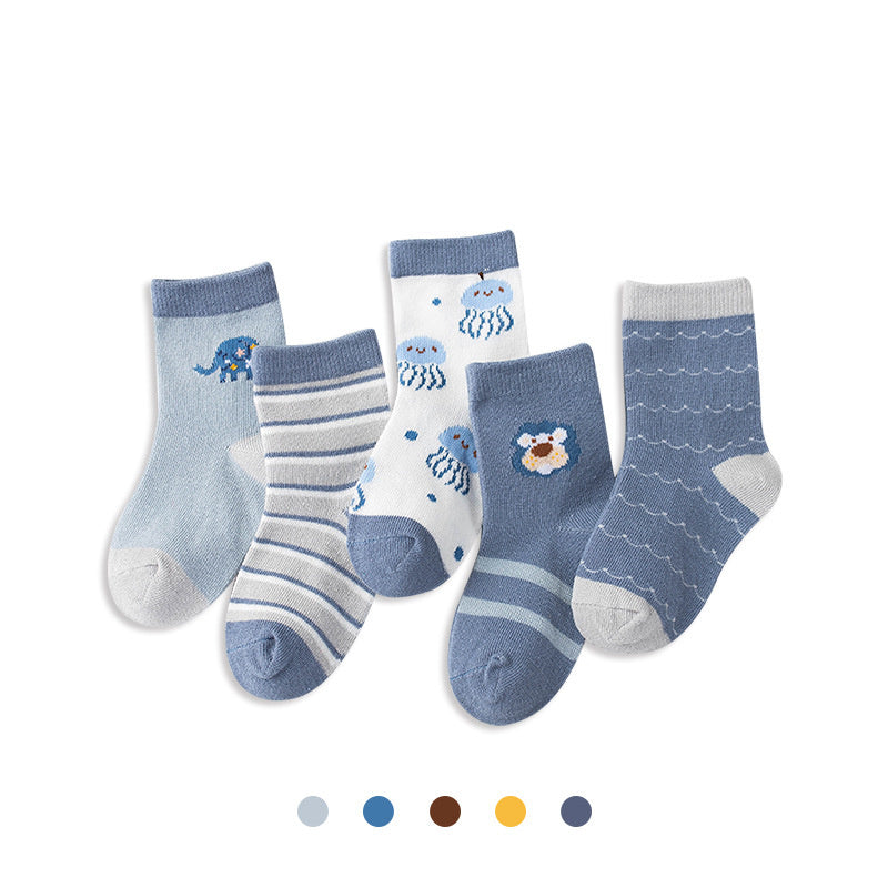 Boy And Girl Cartoon Children Socks