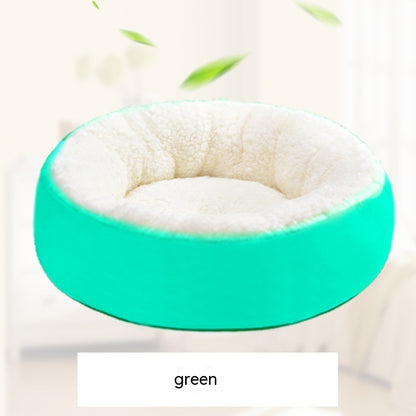 Comfortable Round Lamb Wool Warm Pet Bed