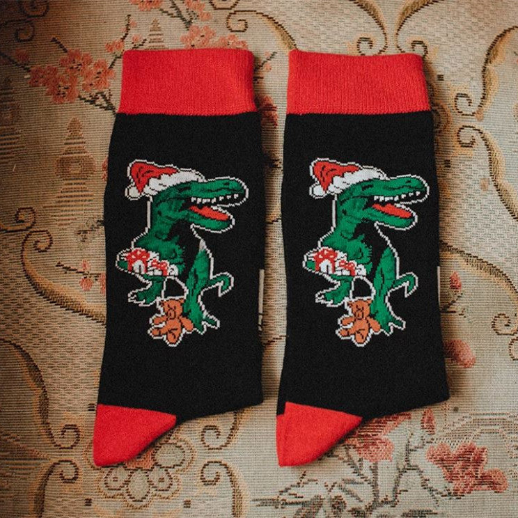 Big Red Cotton Christmas Mid-calf Personality E-commerce Socks Gift Socks