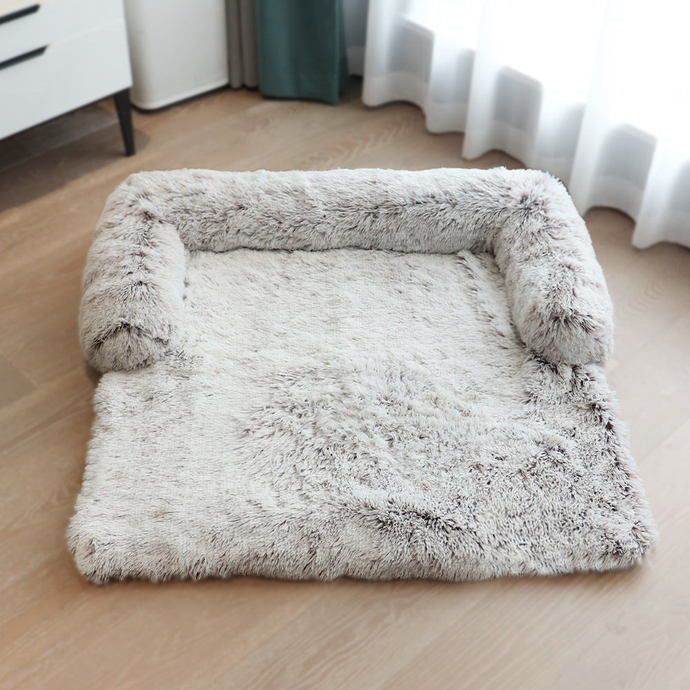 Removable Pet Dog Mat Sofa Dog Bed Soft Pad Blanket Cushion Home Washable Rug Warm Cat Bed Mat For Couches Car Floor Protector