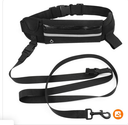 Running Pet Suit Reflective Waist Bag Dog Rope