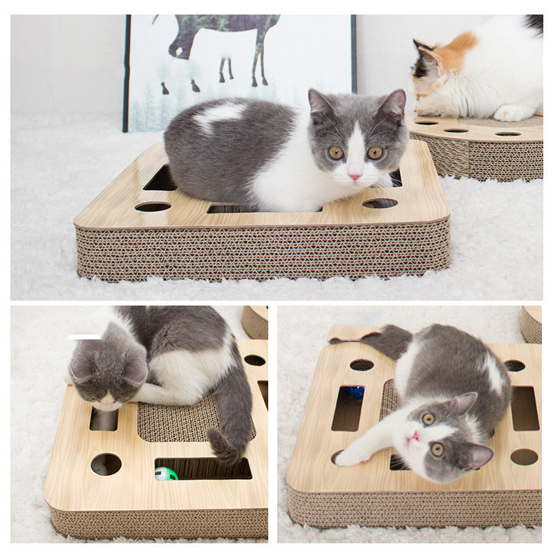 Corrugated Cat Amused Turntable Creative Toy