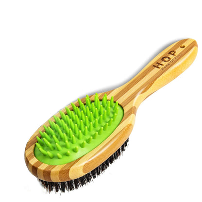 Short Hair Dog Brush Pet Brushing Grooming Comb For Short Hair Coats Detangling And Shedding Coat Hair Remover Two Sided Removing Dirt Loose Hair For Dogs Home Of Paws