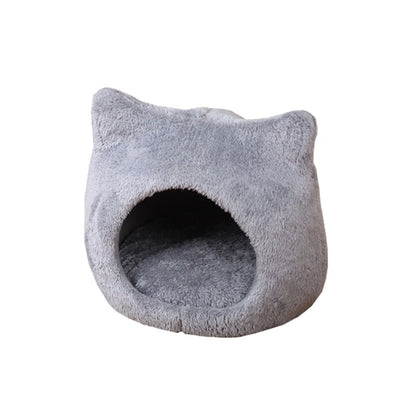 Cute Cat Head Thickened Double-sided Fleece Pad Removable And Washable  House