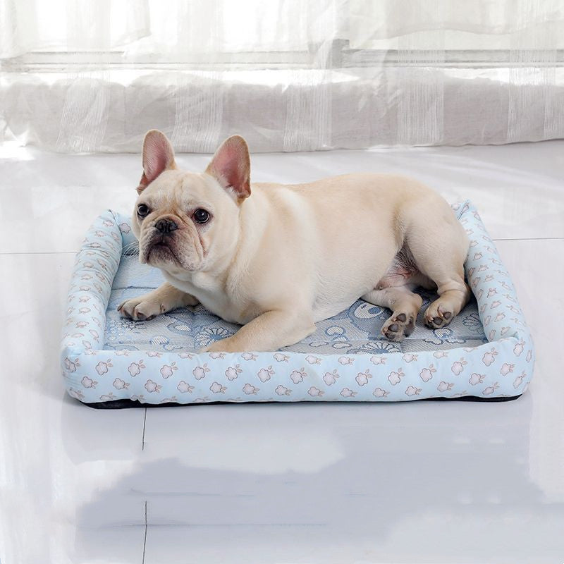 Summer Pet Ice Mat Dog Ice Silk Mat Mat Cool Summer Breathable Cat Pet Pet Square Bed