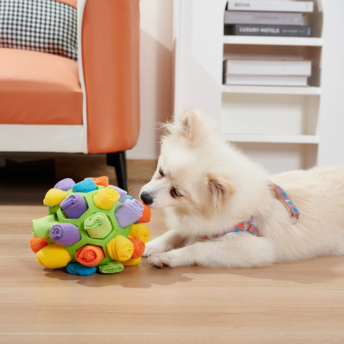 Dog Sniffing Ball Puzzle Toys Inscrease IQ Slow Dispensing Feeder Folderble Dog Now Sniff Toy Pet Traning Game Intelligence Toy