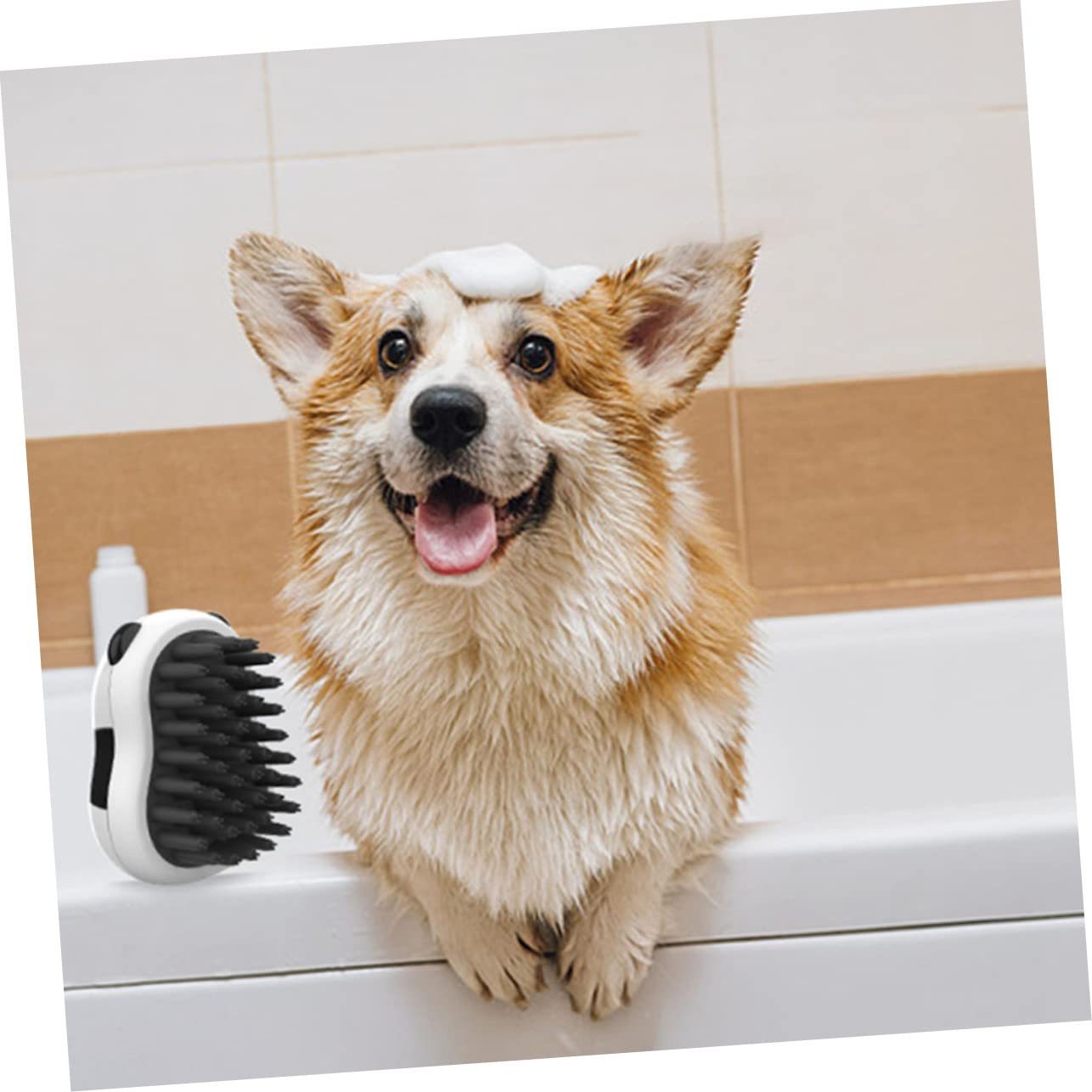 Bath Brush Pet Hair Grooming Comb Beauty Tools Cat Dog Cleaning Brush Bath Gloves Cat Hair Removal Brush Puppy Bathing Brush Cleaning Tool Grooming Glove Cat Brush Pet Dog