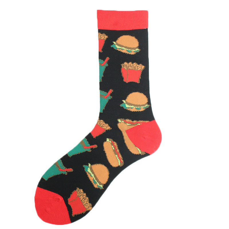 Fashion Printed Cotton Socks For Lovers