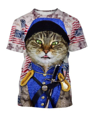 Funny Cute Cat Pattern Men&