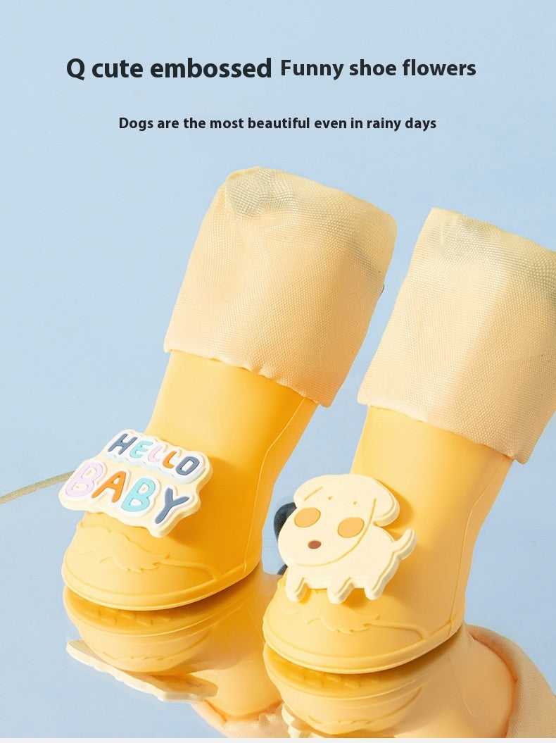 Cartoon Pet Boots Non-slip Wear-resistant Dog Boots