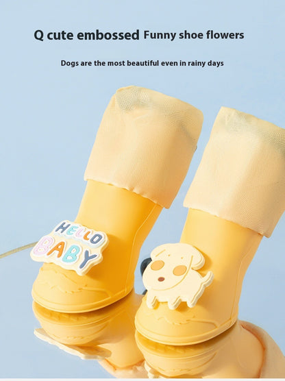 Cartoon Pet Boots Non-slip Wear-resistant Dog Boots