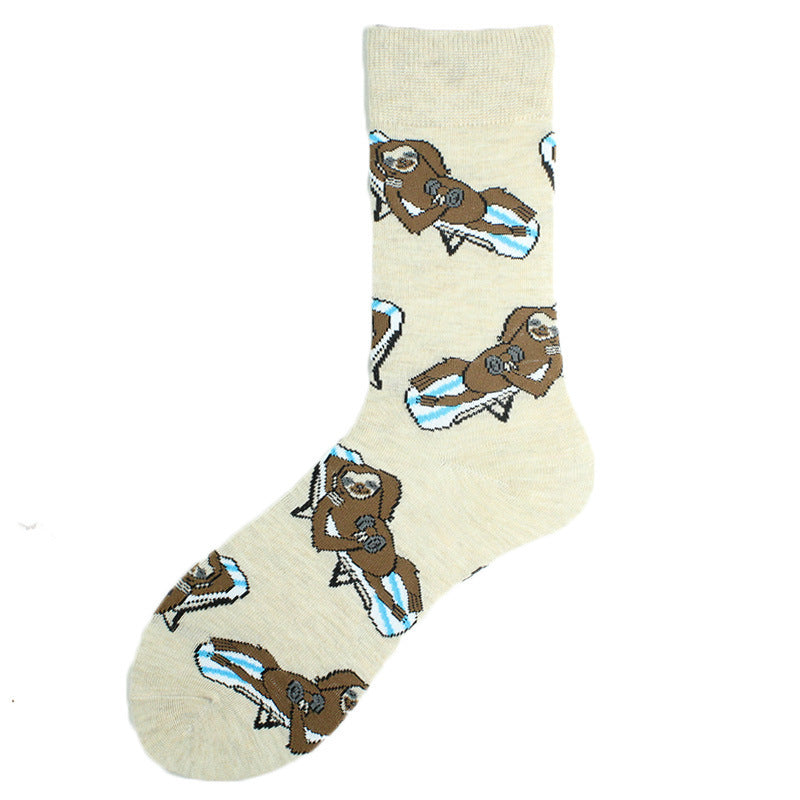 Fashion Printed Cotton Socks For Lovers