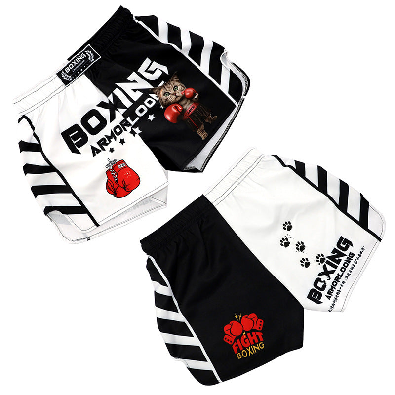 Boxing Cat Fighting Sports MMA Bouncy Boxer Shorts