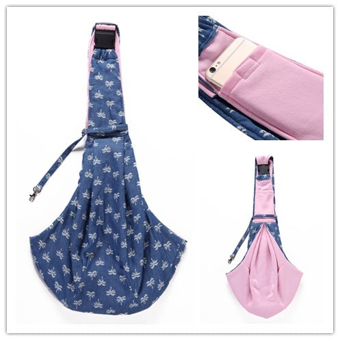 Pet Bag One-shoulder Pet Bag Skew Spanner Bag Breathable Dog Bag